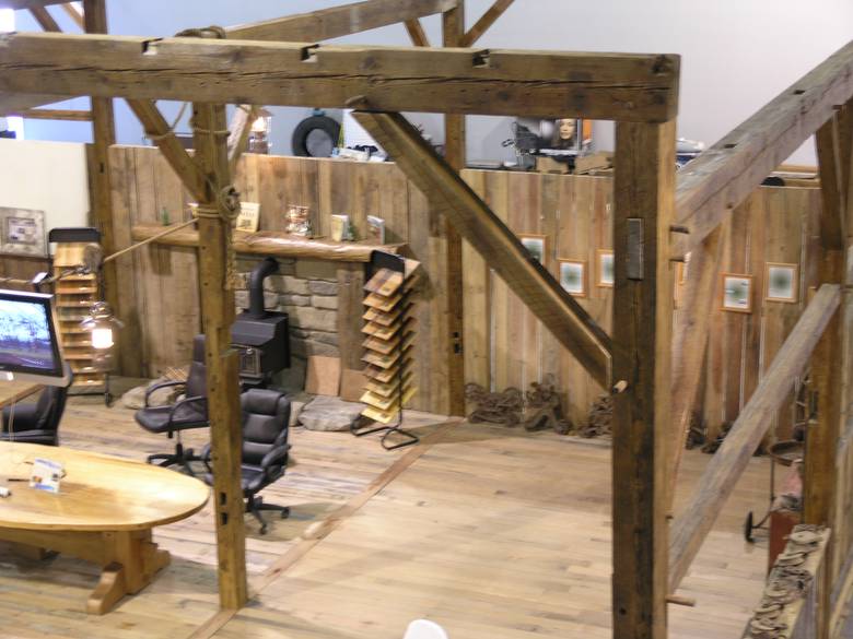 Denver Log and Timbe Frame Show / Trestlewoods "Barn Frame Booth"